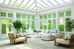 Pleated window blinds