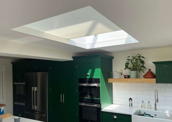 PLeated lantern roof blinds